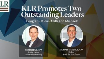 KLR Promotes Two Outstanding Leaders who are Instrumental in the Firm’s Continued Growth and Success